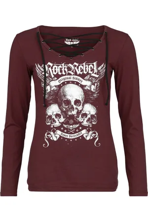 Rock Rebel Camiseta Manga Larga de - Stay Awake - S XXL - para Mujer