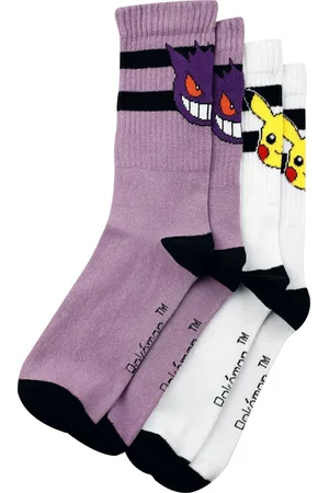 Pokemon Calcetines gaming de - Gengar, Pikachu - EU 35-38 - para Mujer