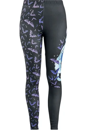 Full Volume Leggins de - Leggings With Cat And Bat Print - S XXL - para Mujer