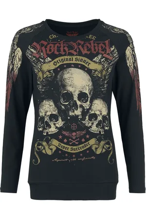 Rock Rebel Camiseta Manga Larga de - Original Sinner - S XXL - para Mujer