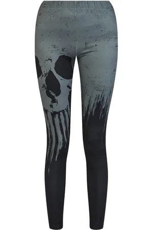 EMP Leggins de - Leggings With Skull Print - S XXL - para Mujer