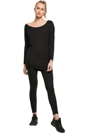 Build Your Brand Camiseta Manga Larga de - Ladies Viscose manga larga - XS S - para Mujer
