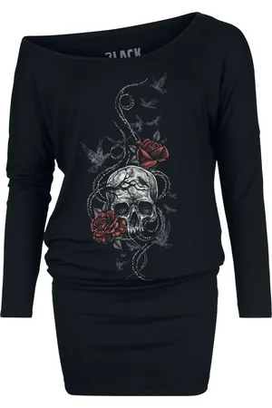 EMP Vestido Corto de - Skull and roses - S XXL - para Mujer