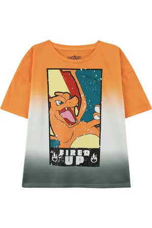 Pokemon Camiseta gaming de - Glurak - 122/128 170/176 - para niños