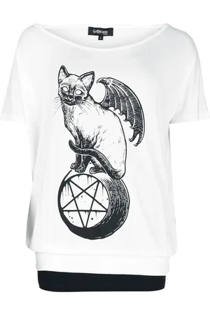 Gothicana Camiseta Gótico de - Double Layer - S XXL - para Mujer