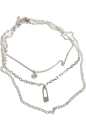 Urban classics Collar de - Safety Pin Layering Necklace - para Mujer