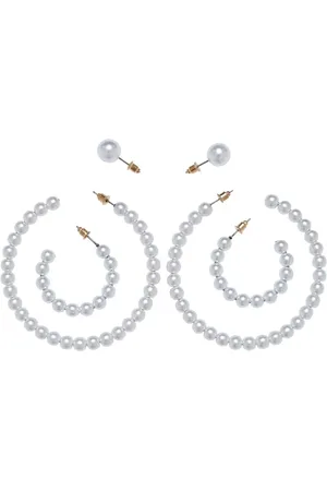 Urban classics Pendiente de - Pendientes de perlas (pack de 3) - para Mujer
