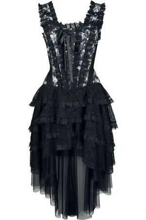Gothicana Vestidos de longitud media Gótico de - S XXL - para Mujer