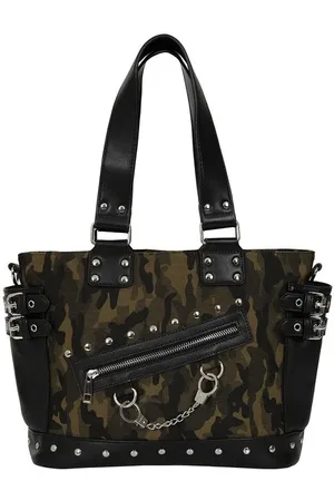 Banned Alternative Bolsa de Mano Gótico de - Hellbound Wish Camo - para Mujer