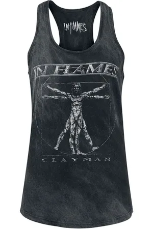 IN FLAMES Top de - Clayman Vitruvian - S XXL - para Mujer
