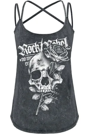 Rock Rebel Top de - Top Vintage Wash - S 5XL - para Mujer