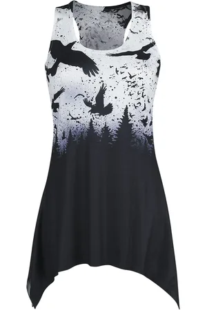 Vixxsin Top de - Crow Night Lace Panel Vest - S 3XL - para Mujer