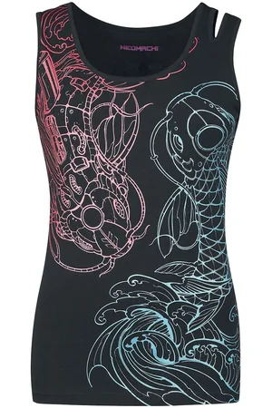 NEOMACHI Top gaming de - Nishikigoi - S XXL - para Mujer