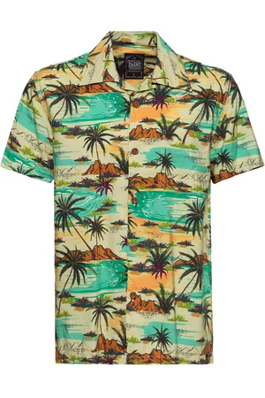 King kerosin Camisa manga Corta de - AOP Shirt Tropical Sea - S XXL - para Hombre
