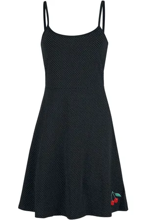 Pussy Deluxe Vestidos de longitud media Rockabilly de - Dotties Cherry - XS M - para Mujer