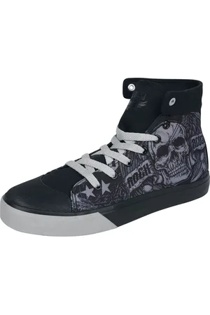 Rock Rebel Deportivas Altas de - Old school cyber skull - EU37 EU47 - para