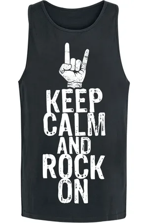 Sprüche Top tirante ancho Fun de - Keep Calm And Rock On - S XXL - para Hombre