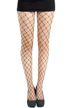 Pamela Mann Medias Gótico de - Extra Large Net Tights - Standard - para Mujer
