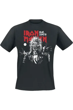 Iron Maiden Camiseta de - Portrait Eddie Screaming Straight Logo - S 4XL - para Hombre