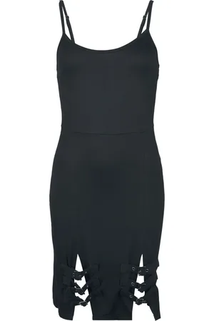 Rock Rebel Vestido Corto de - Dress with Buckles - S XXL - para Mujer