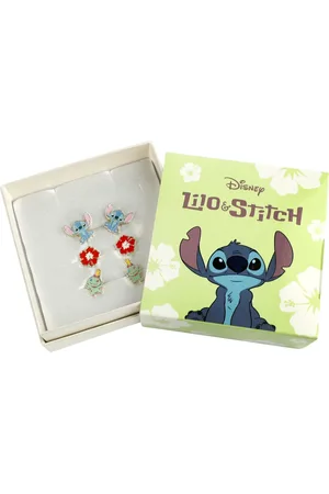 Disney Set de Pendientes Disney de - Stitch, Hibiscus & Scrump - para Mujer