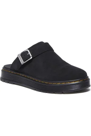 Dr. Martens Sandalias de - Brookline Mule Black Bronx Suede - EU36 EU46 - para