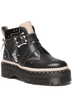 Dr. Martens Botas de - Caitie Black+Powder Pink Nappa Lux+Ze You Velvet - EU36 EU41 - para Mujer