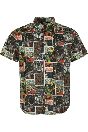STAR WARS Camisa manga Corta Disney de - Retro Comic - M XXL - para Hombre