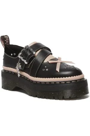 Dr. Martens Creepers de - Kemsley Black+Powder Pink Nappa Lux+Ze You Velvet - EU36 EU41 - para Mujer