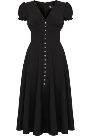Hell Bunny Vestidos de longitud media Rockabilly de - Jinx Dress - XS 4XL - para Mujer