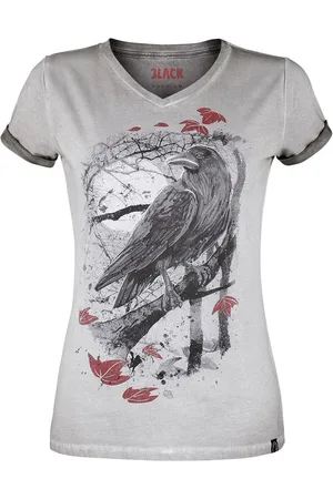 EMP Camiseta de - Raven - XS 5XL - para Mujer
