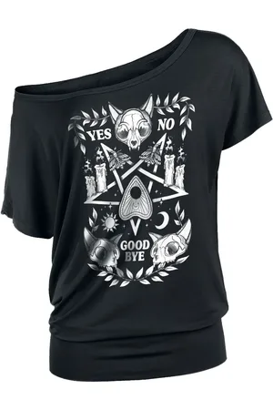 Gothicana Camiseta Gótico de - Camiseta con Pentagrama - XS 5XL - para Mujer