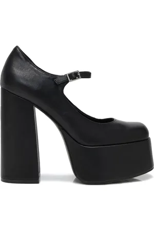 Koi Tacón alto Rockabilly de - Darkbloom Black Platform Heels - EU37 EU41 - para Mujer