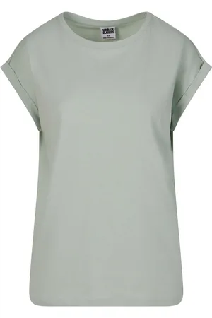 Urban classics Camiseta de - Camiseta Mujer de Hombros Amplios - XS 4XL - para Mujer