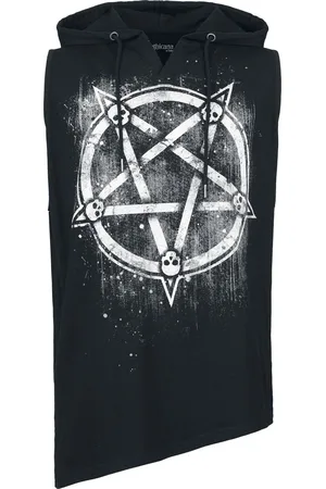 Gothicana Top tirante ancho Gótico de - Pentagram and Skulls - S XXL - para Hombre