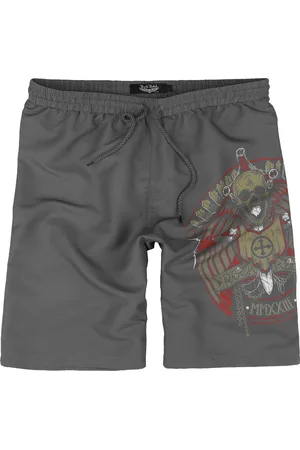 Rock Rebel Bañador de - Swim Shorts With Skull and Sword - S XXL - para Hombre