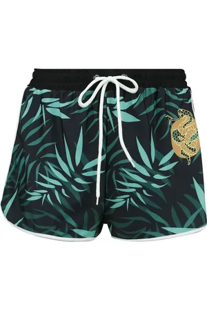 EMP Braguita de Bikini de - Swim Shorts With Palm Trees - S XL - para Mujer