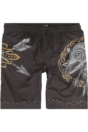 EMP Bañador de - Swim Shorts With Arrow and Wolf Print - S XXL - para Hombre