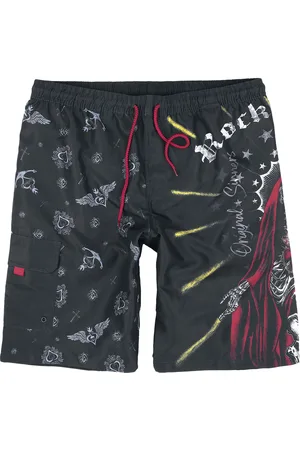 Rock Rebel Bañador de - Swim Shorts With Old School Print - S XXL - para Hombre