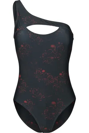 EMP Bañador de - Asymmetric Swimsuit - S XXL - para Mujer
