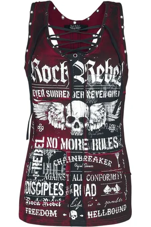 Rock Rebel Top de - Broken Strings - M XXL - para Mujer