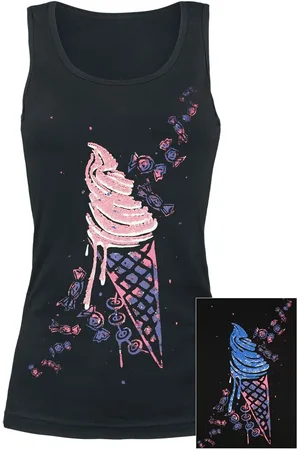 Full Volume Top de - Top de tirantes con lentejuelas y estampado - S M - para Mujer