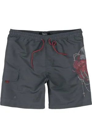 Rock Rebel Bañador de - Swim Shorts With Roses - S XXL - para Hombre