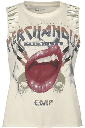 EMP Top tirante ancho de - Tank Top With Vintage Print - XS XXL - para Mujer