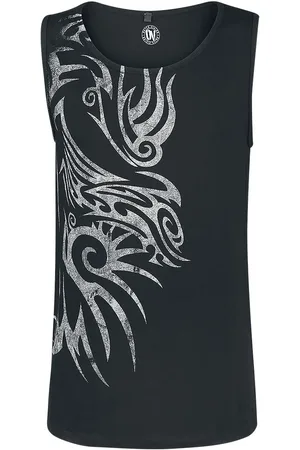 Outer Vision Top tirante ancho Gótico de - Skin Tattoo - L XL - para Hombre