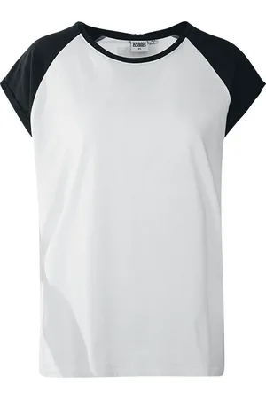 Urban classics Camiseta de - Camiseta de chica Raglan - S 5XL - para Mujer