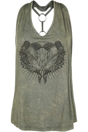 EMP Top atado al cuello de - Ella - M - para Mujer