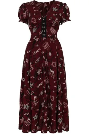 Hell Bunny Vestido largo de - Doomed Dress - XS 4XL - para Mujer