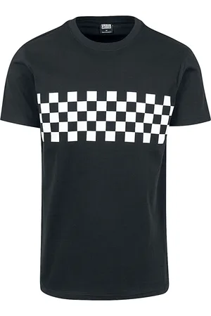Urban classics Camiseta de - Check Panel - S 5XL - para Hombre