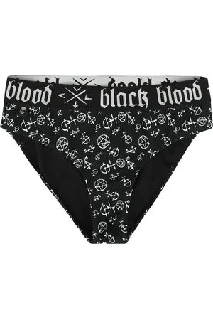 Gothicana Braguita de Bikini Gótico de - Pentagram - S XXL - para Mujer